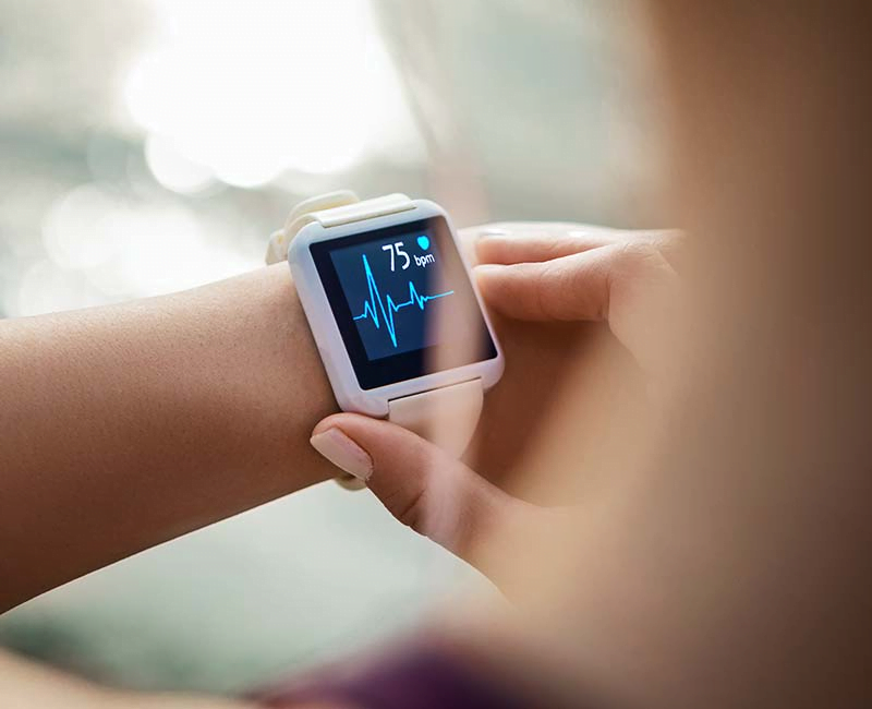 Heart Rate Monitor in smartwatch