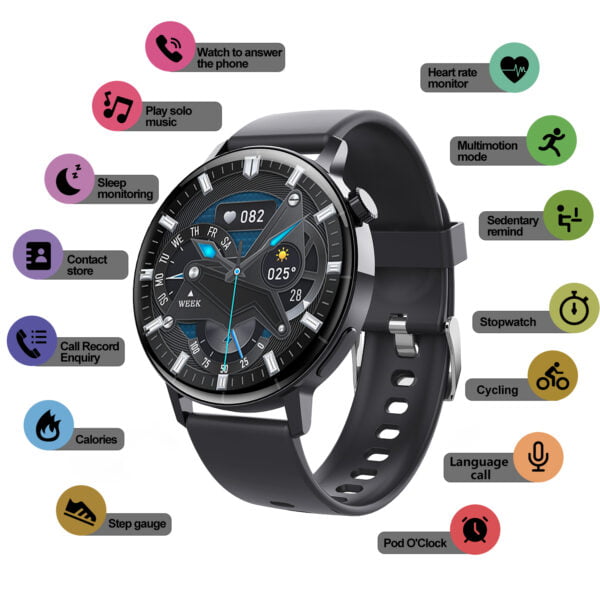 F22R Smartwatch with Voice Calls, 24-Hour Health Monitoring, Customizable Dials, and Fitness Tracking - Image 2