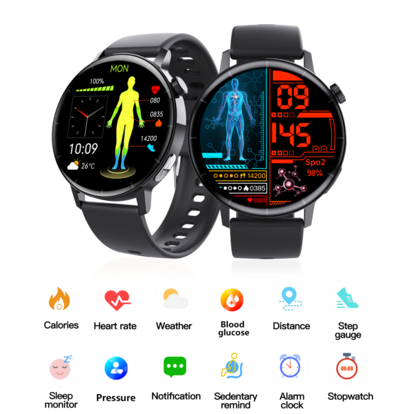 F67Pro Smartwatch with ECG, Body Composition, 24/7 Health Monitoring - Image 2