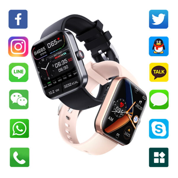 F57L Advanced Smartwatch with Heart Rate, Blood Oxygen, Blood Pressure, Sleep Monitoring, and Custom Dials - Image 5