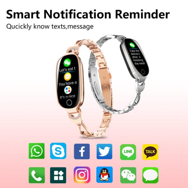 F81 Women's Smartwatch with Health Monitoring, Fitness Tracking, and Custom Watch Faces - Image 4